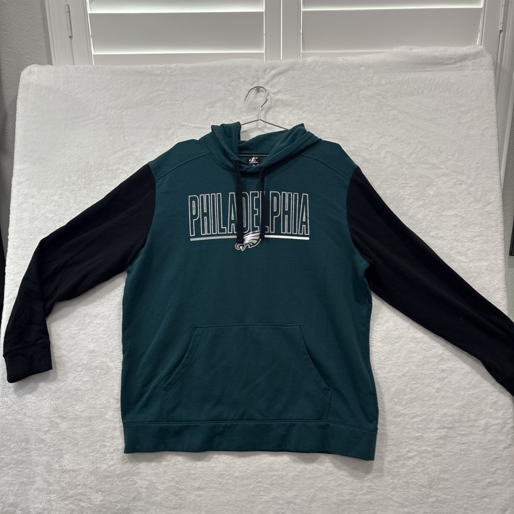 Logo Athletic Sweatshirt, XL, Green, Philadelphia Eagles